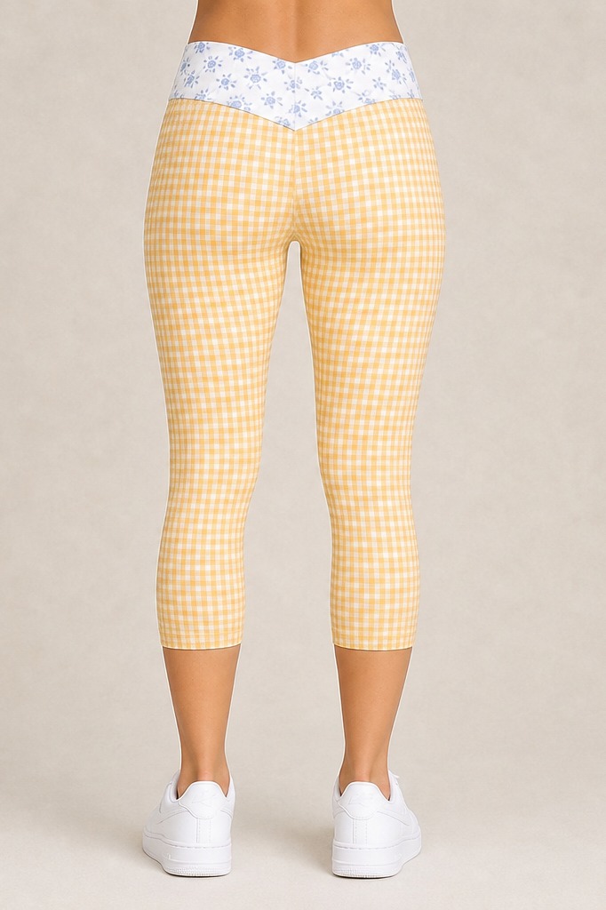 Butter Gingham Capri, alternate view