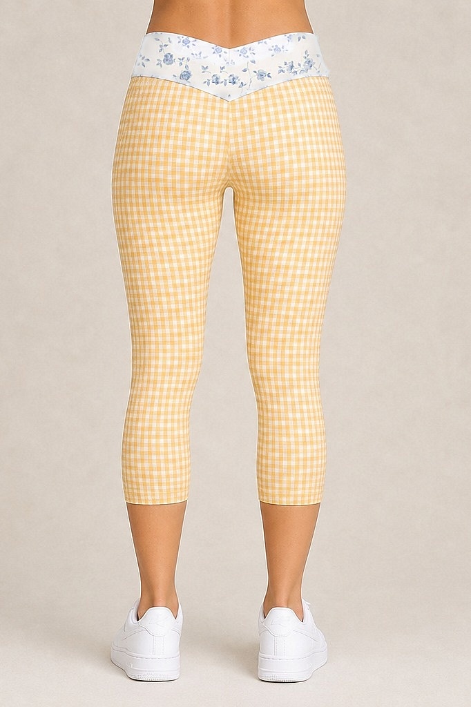 Butter Gingham Capri, alternate view