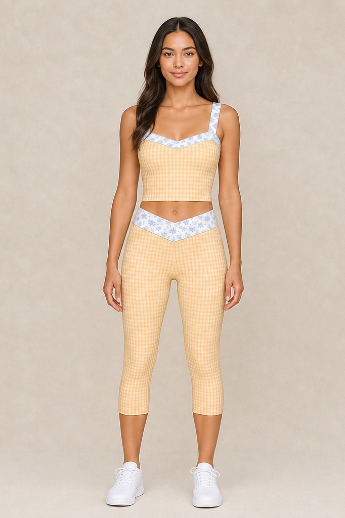 Butter Gingham Tank, alternate view